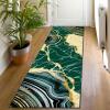 imageASPMIZ Marble Area Rug 3x5 Entryway Rug NonSlip Washable Indoor Door Mat Modern Small Throw Rugs for Kitchen Soft Faux Wool Red and Gold Rug Floor Carpet Front Door Rugs Low ProfileGreen
