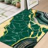 imageASPMIZ Marble Area Rug 3x5 Entryway Rug NonSlip Washable Indoor Door Mat Modern Small Throw Rugs for Kitchen Soft Faux Wool Red and Gold Rug Floor Carpet Front Door Rugs Low ProfileGreen