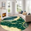 imageASPMIZ Marble Area Rug 3x5 Entryway Rug NonSlip Washable Indoor Door Mat Modern Small Throw Rugs for Kitchen Soft Faux Wool Red and Gold Rug Floor Carpet Front Door Rugs Low ProfileGreen