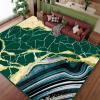 imageASPMIZ Marble Area Rug 3x5 Entryway Rug NonSlip Washable Indoor Door Mat Modern Small Throw Rugs for Kitchen Soft Faux Wool Red and Gold Rug Floor Carpet Front Door Rugs Low ProfileGreen