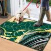 imageASPMIZ Marble Area Rug 3x5 Entryway Rug NonSlip Washable Indoor Door Mat Modern Small Throw Rugs for Kitchen Soft Faux Wool Red and Gold Rug Floor Carpet Front Door Rugs Low ProfileGreen