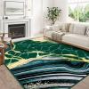 imageASPMIZ Marble Area Rug 3x5 Entryway Rug NonSlip Washable Indoor Door Mat Modern Small Throw Rugs for Kitchen Soft Faux Wool Red and Gold Rug Floor Carpet Front Door Rugs Low ProfileGreen