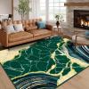 imageASPMIZ Marble Area Rug 3x5 Entryway Rug NonSlip Washable Indoor Door Mat Modern Small Throw Rugs for Kitchen Soft Faux Wool Red and Gold Rug Floor Carpet Front Door Rugs Low ProfileGreen