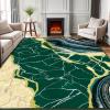 imageASPMIZ Marble Area Rug 3x5 Entryway Rug NonSlip Washable Indoor Door Mat Modern Small Throw Rugs for Kitchen Soft Faux Wool Red and Gold Rug Floor Carpet Front Door Rugs Low ProfileGreen
