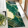 imageASPMIZ Marble Area Rug 3x5 Entryway Rug NonSlip Washable Indoor Door Mat Modern Small Throw Rugs for Kitchen Soft Faux Wool Red and Gold Rug Floor Carpet Front Door Rugs Low ProfileGreen