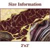 imageASPMIZ Marble Area Rug 3x5 Entryway Rug NonSlip Washable Indoor Door Mat Modern Small Throw Rugs for Kitchen Soft Faux Wool Red and Gold Rug Floor Carpet Front Door Rugs Low ProfileRed