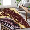 imageASPMIZ Marble Area Rug 3x5 Entryway Rug NonSlip Washable Indoor Door Mat Modern Small Throw Rugs for Kitchen Soft Faux Wool Red and Gold Rug Floor Carpet Front Door Rugs Low ProfileRed