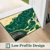imageASPMIZ Marble Area Rug 3x5 Entryway Rug NonSlip Washable Indoor Door Mat Modern Small Throw Rugs for Kitchen Soft Faux Wool Red and Gold Rug Floor Carpet Front Door Rugs Low ProfileGreen