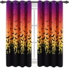 image:imageASPMIZ Halloween Curtains for Bedroom Spider Web Bat Blackout Curtains for Living Room Orange Purple Ombre Curtains 84 Inch Length 2 Panels Set Grommet Top Drapes for Halloween Party 52W x 84LPurple